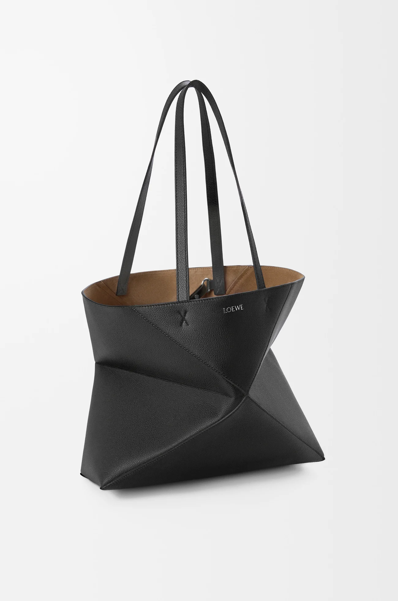 LOEWE パズルフォルド トート ホリゾンタル ミディアム（ソフトグレインカーフ） ブラック