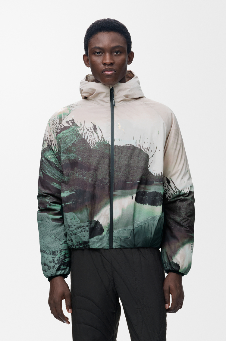 LOEWE Puffer jacket in technical shell Multicolor