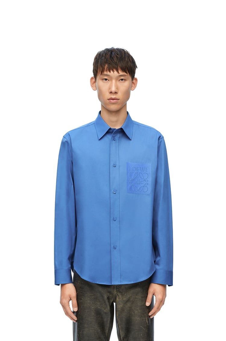 LOEWE Camisa en algodón Azul Riviera