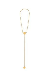 LOEWE Anagram Pebble necklace in sterling silver Gold