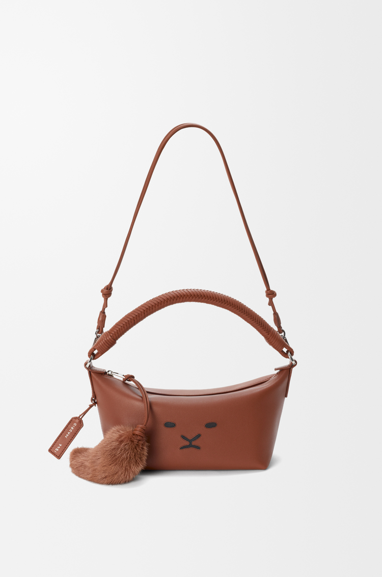 LOEWE Bolso Cala mini en piel napa de cordero suave Pecana