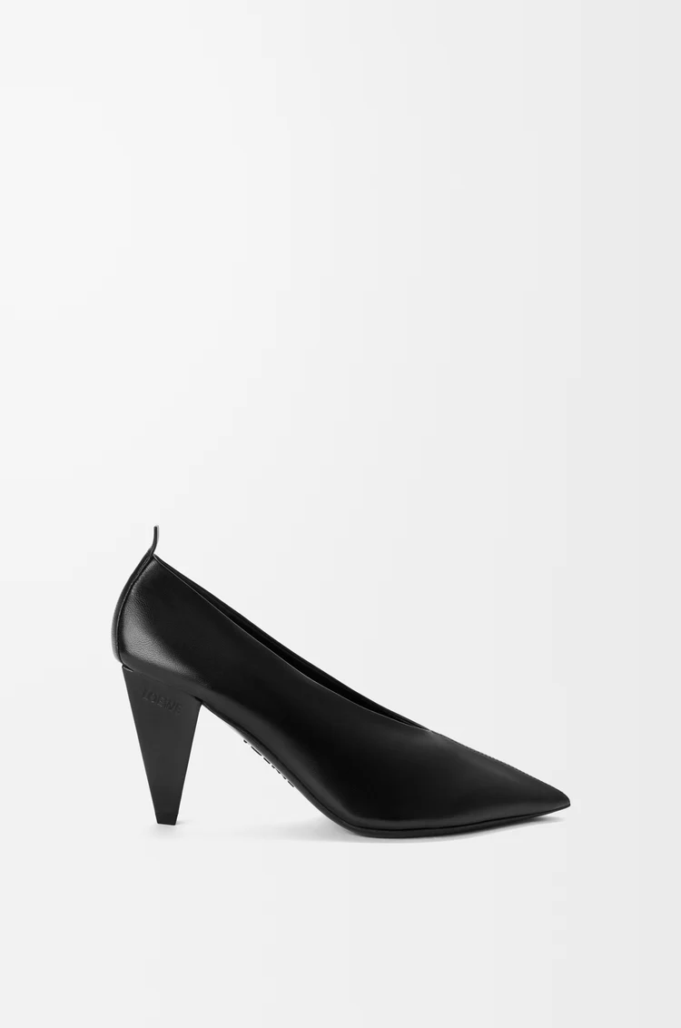 LOEWE オリガミ キュービック パンプス（ラム） ブラック