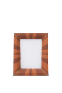LOEWE Photo frame in grained calfskin Tan Multitone