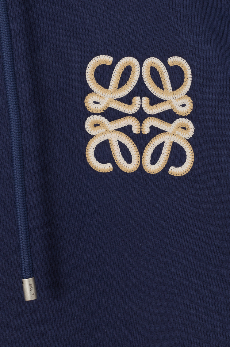 LOEWE Hoodie in cotton Navy Blue
