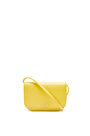 LOEWE Goya Accordion clutch in silk calfskin Yellow