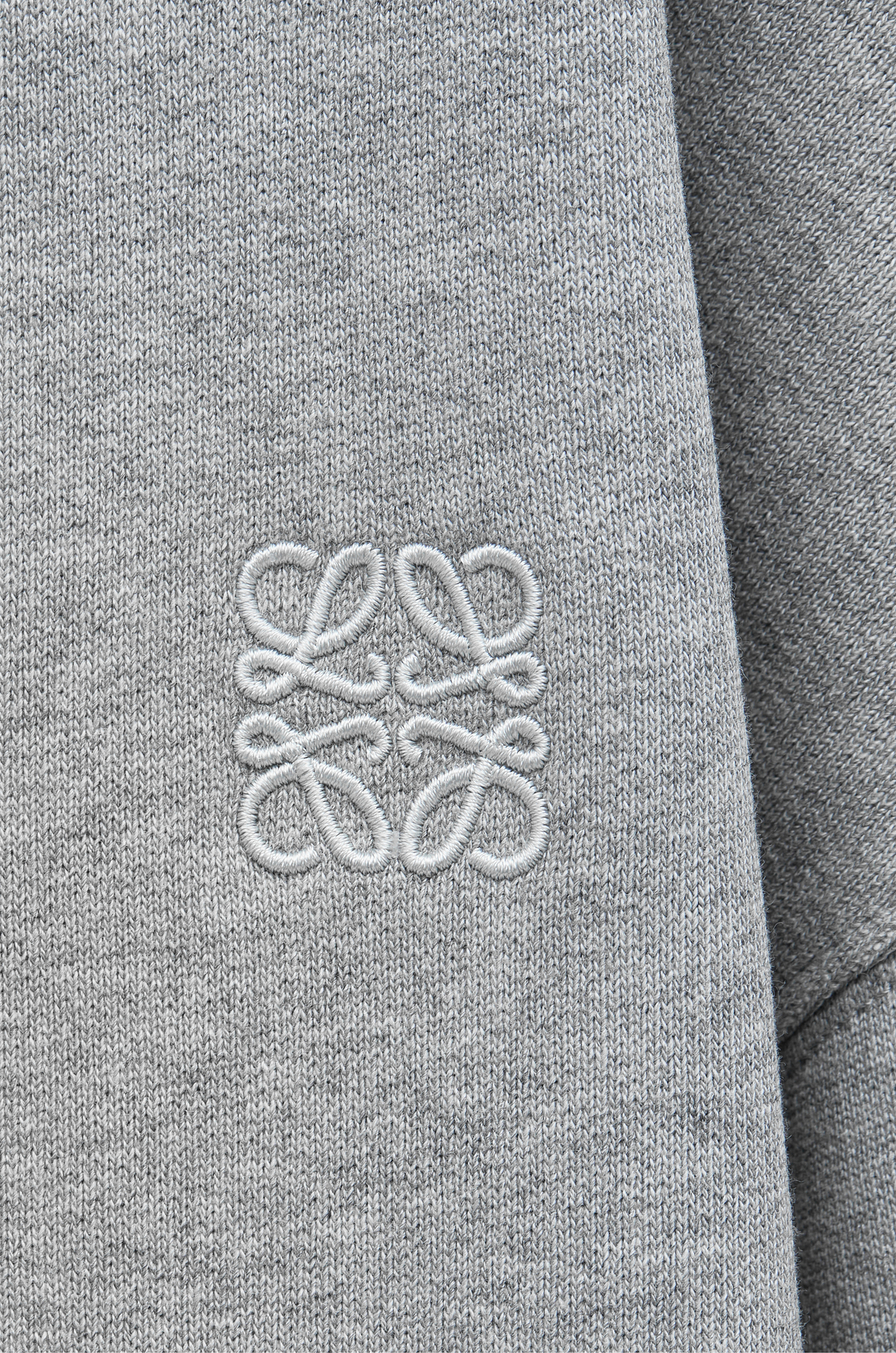 LOEWE Relaxed fit hoodie in cotton Grey Melange