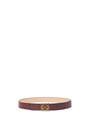 LOEWE Anagram belt in smooth calfskin Tile Red/Nude/Gold