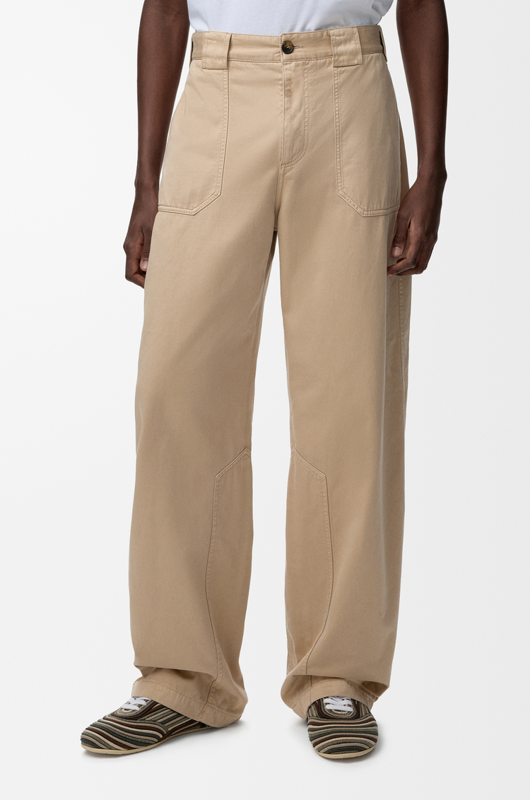 LOEWE 棉质长裤 沙色