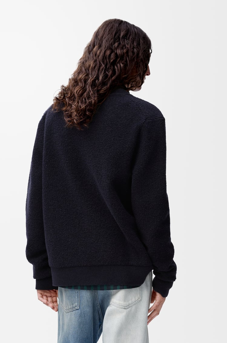 LOEWE Cardigan in wool Navy Blue