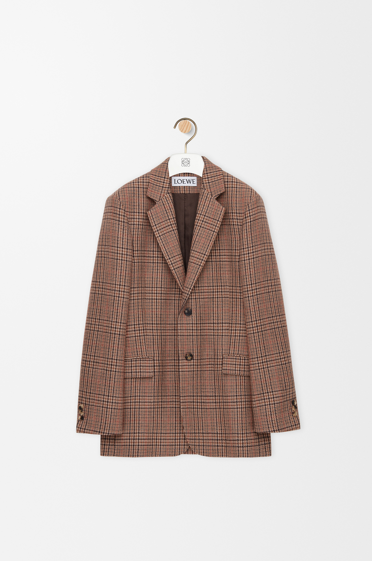 LOEWE Jacket in wool Beige/Multicolor