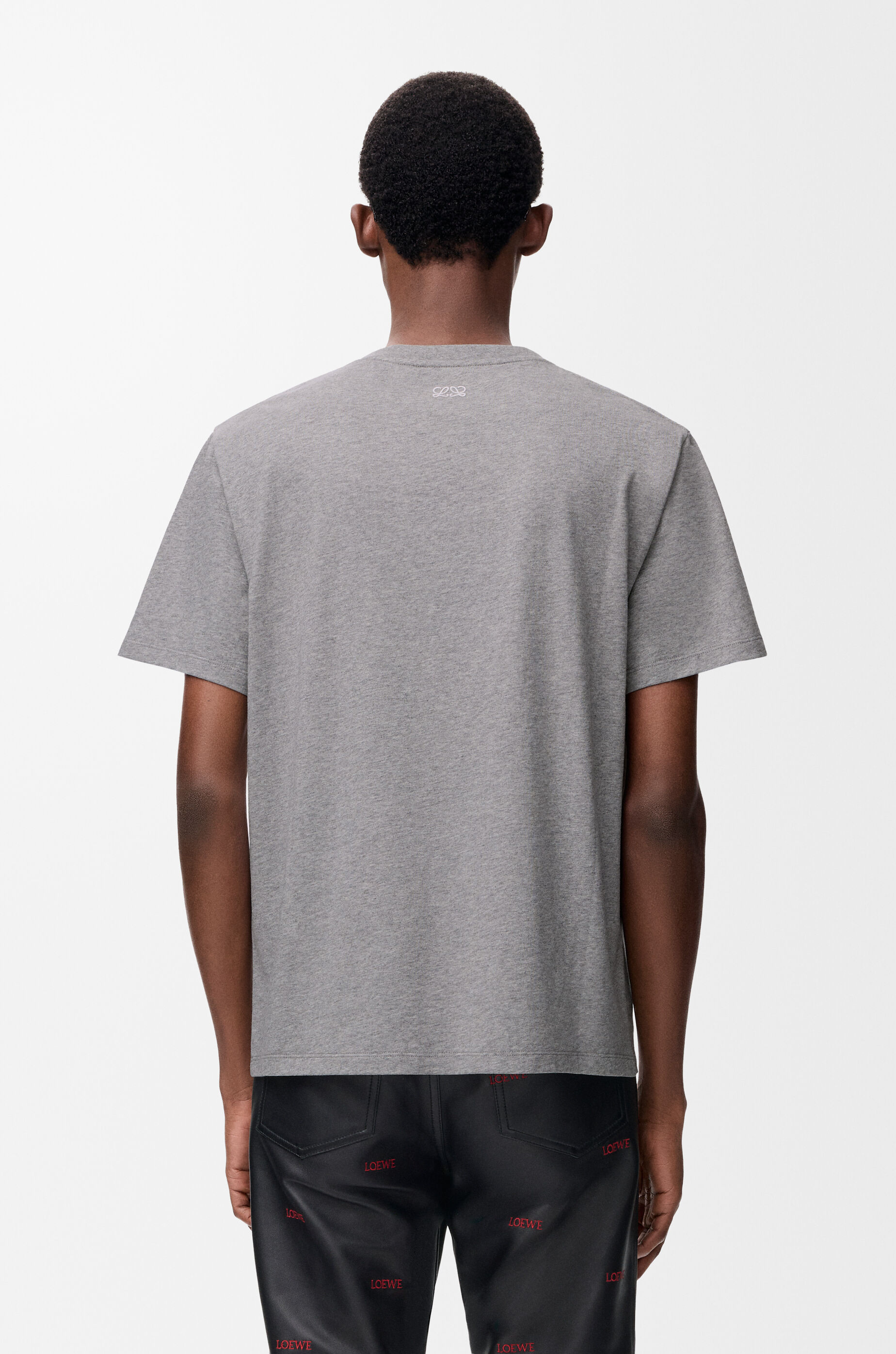 Relaxed fit T-shirt in cotton Grey - LOEWE USA Official Website