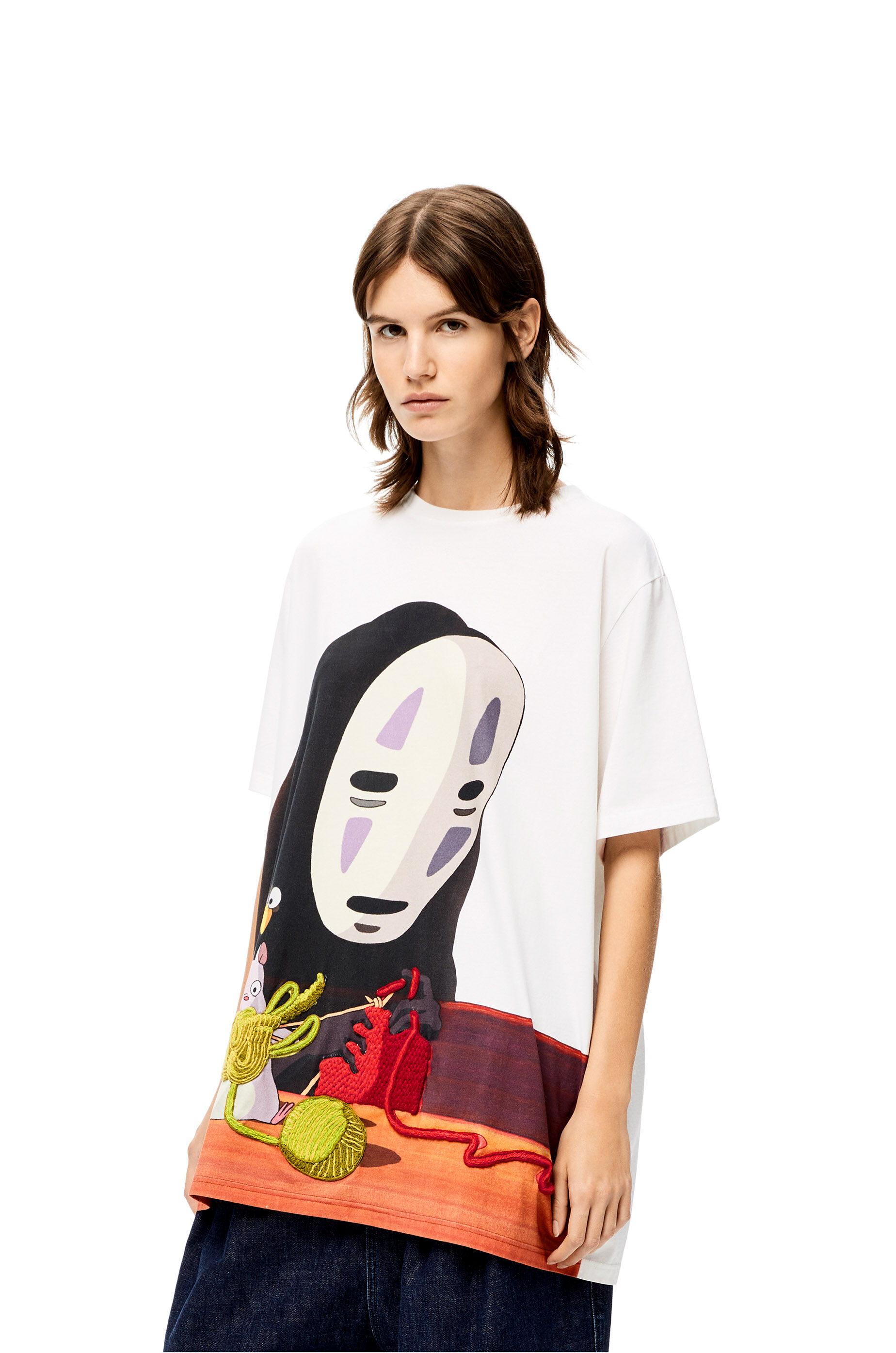 カオナシ オーバーサイズ Tシャツ (コットン) カオナシ オーバーサイズ Tシャツ (コットン)