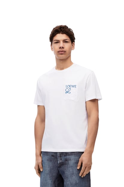 LOEWE Camiseta de corte holgado en algodón Blanco plp_rd