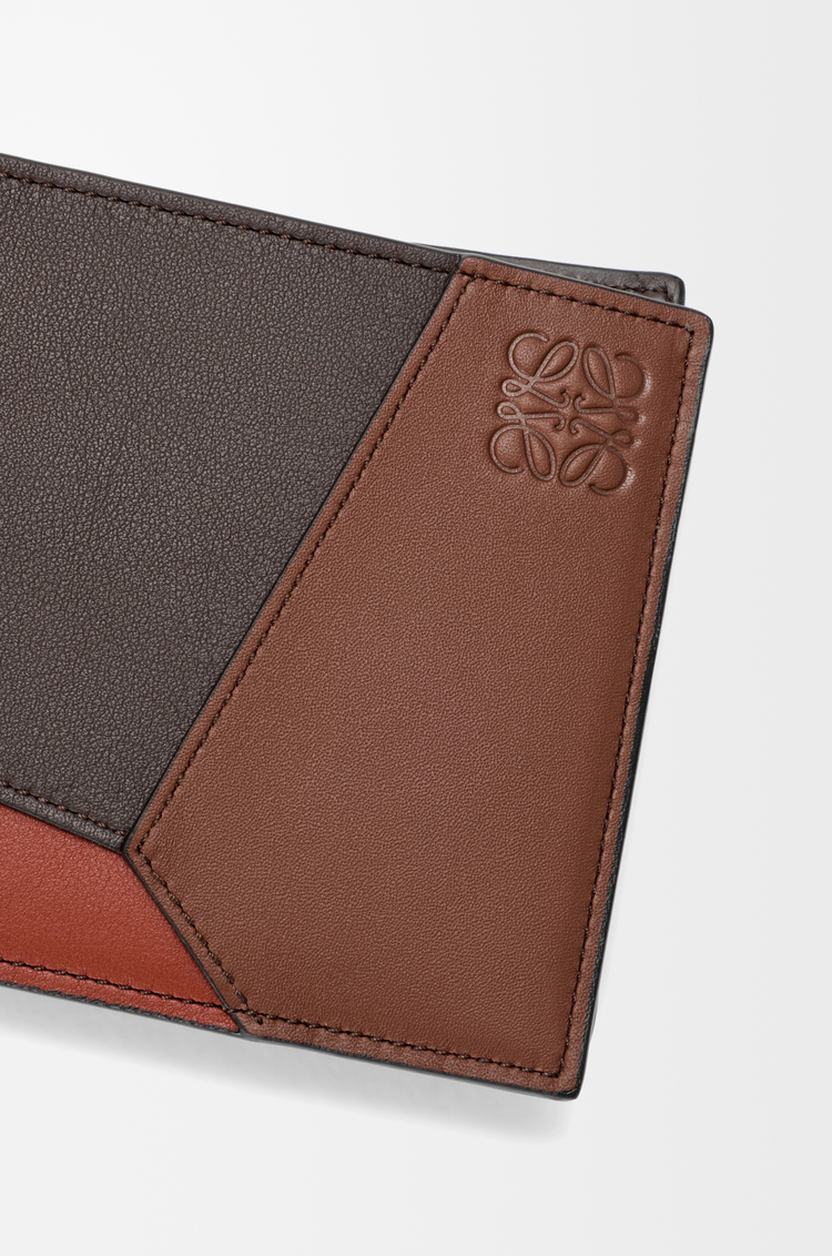 LOEWE パズル バイフォールド ウォレット（クラシックカーフ） チョコレート/トメット