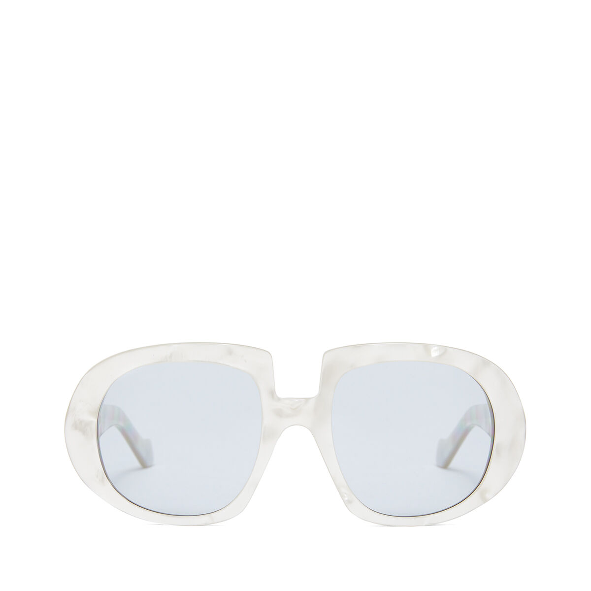 LOEWE Acetate Anagram Sunglasses Grey Pearl/Blue front