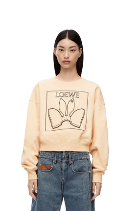 LOEWE Bunny sweatshirt in cotton Ivory
