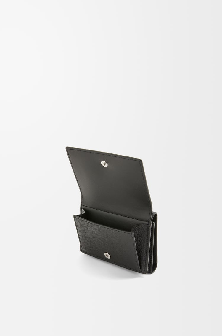 LOEWE Cartera con tres pliegues en piel de ternera Negro