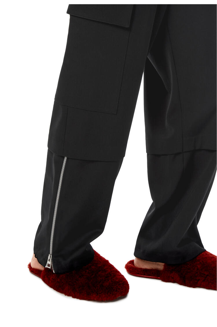 LOEWE Pantalón cargo de traje en lana Negro pdp_rd