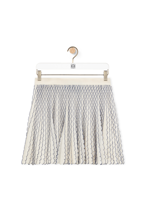 ミニ スカート（レーヨン） ナチュラル/ブルー - LOEWE 