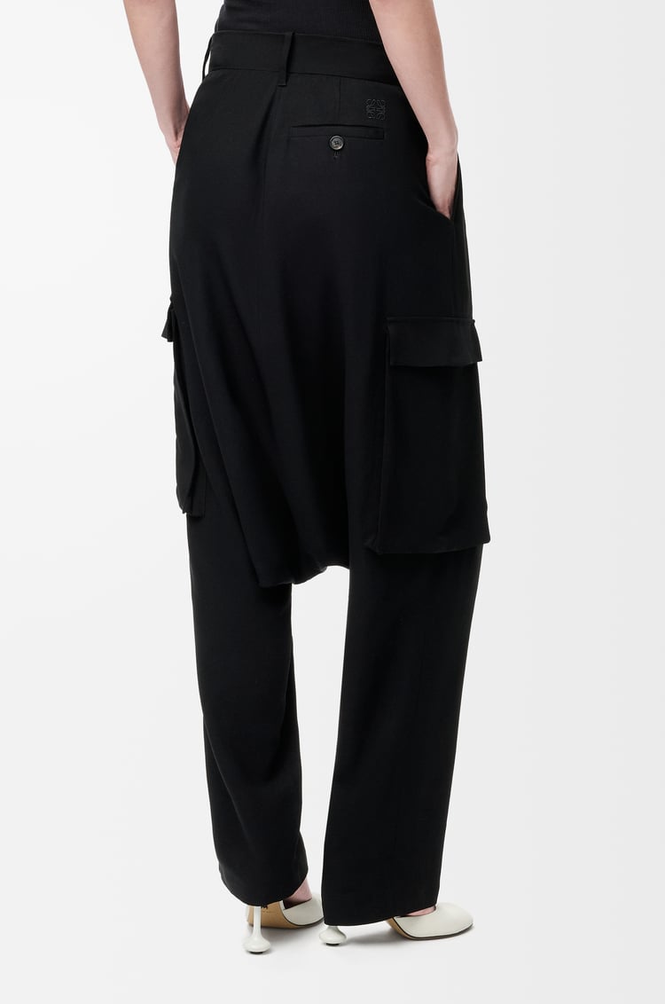 LOEWE Pantalón en viscosa elástica Negro