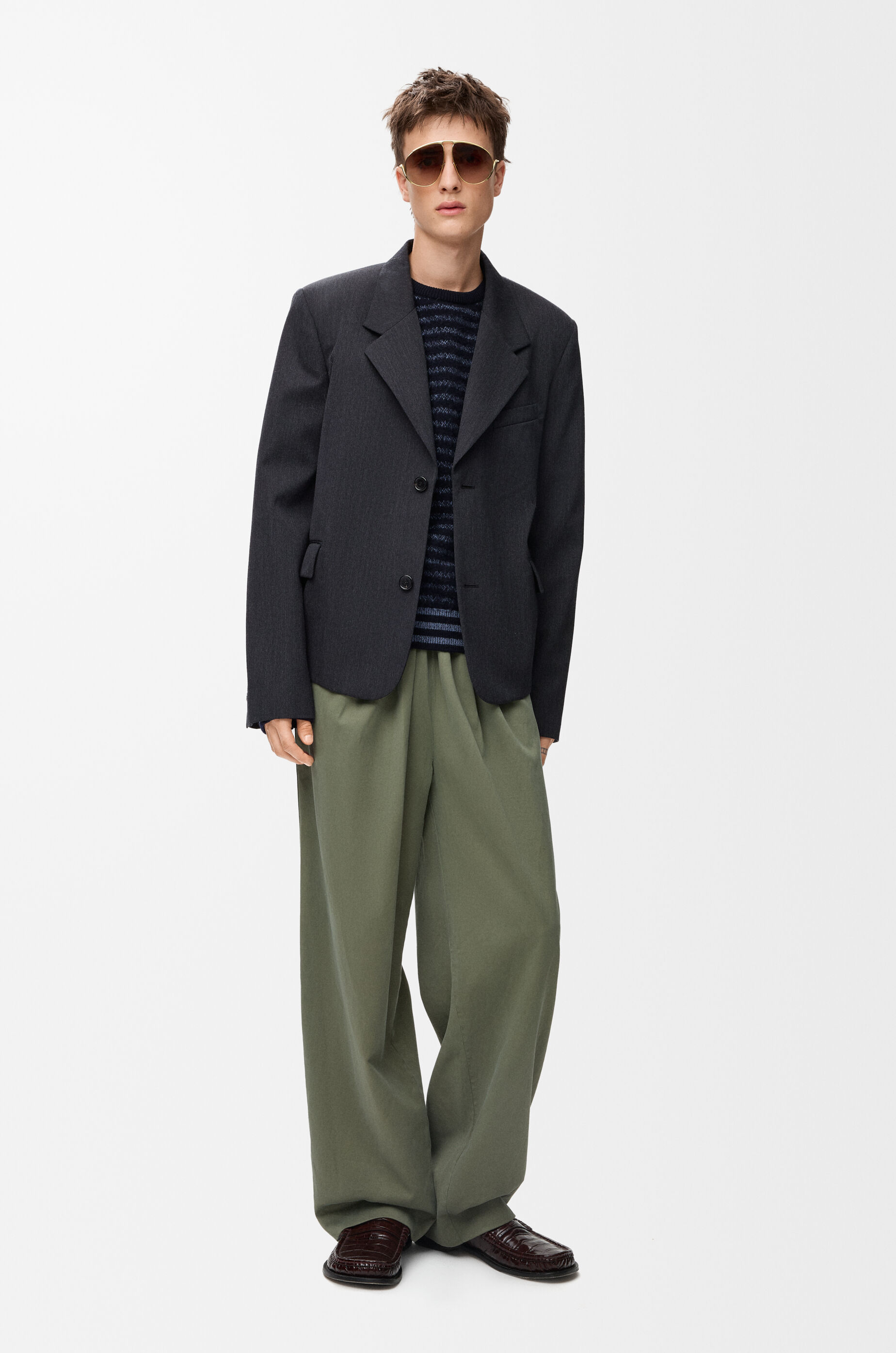 ジャケット（ウール） グレー - LOEWE