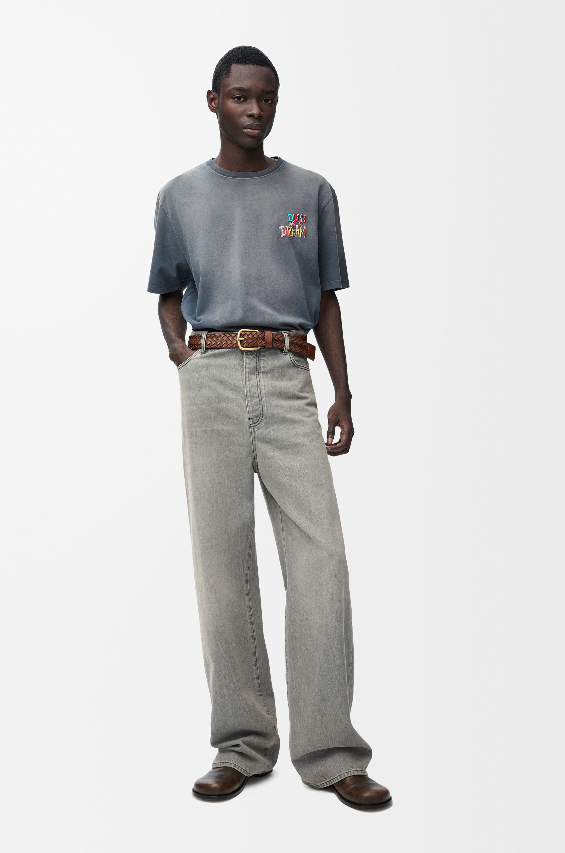 Loose fit T-shirt in cotton Blue/Multicolor - LOEWE