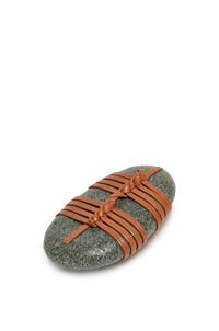 LOEWE Kagero knot stone with calfskin Tan