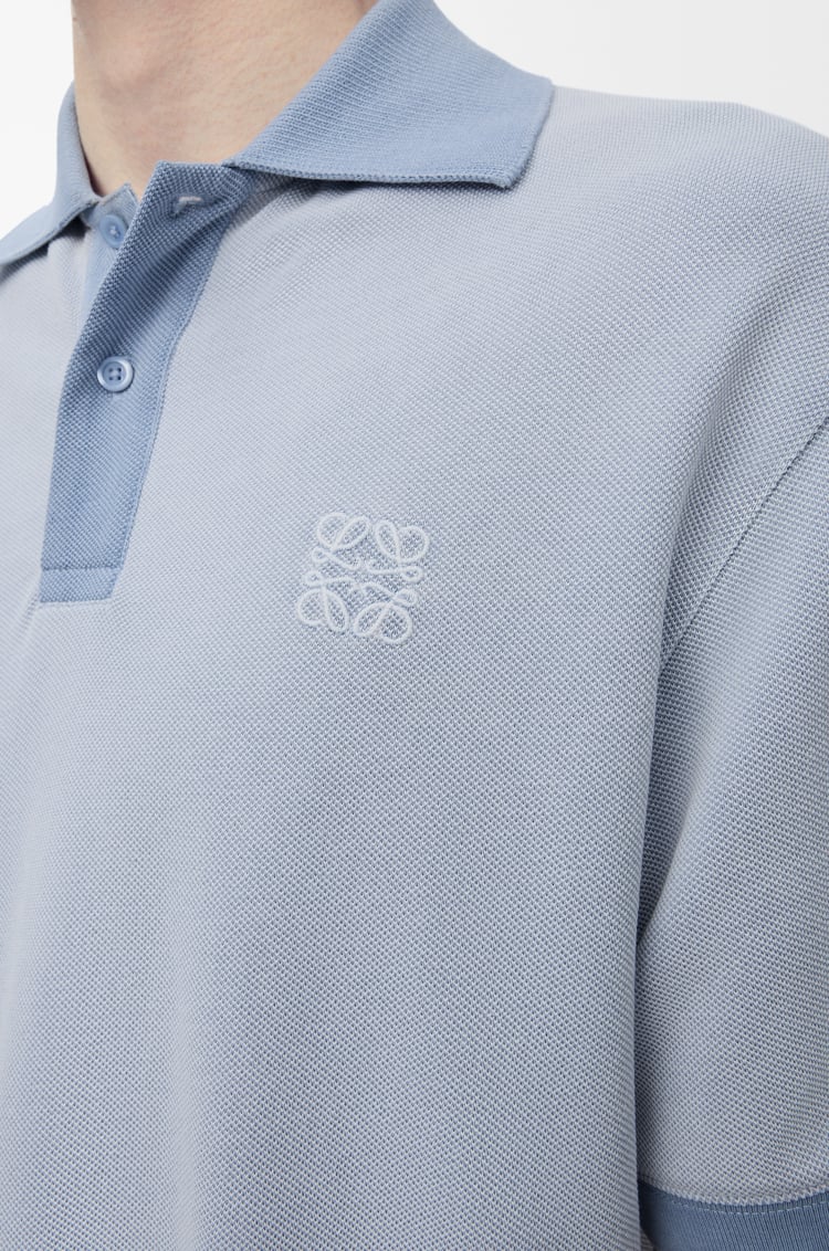 LOEWE Polo 棉質衫 淺藍色