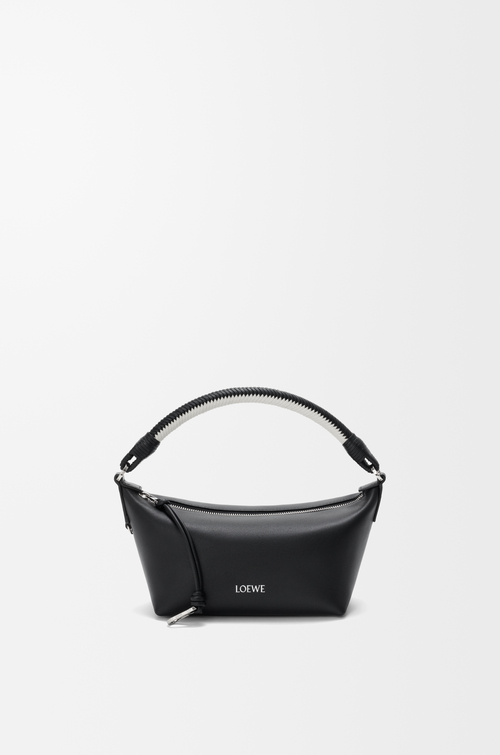LOEWE Cala mini bag in mellow nappa lambskin Black/Soft White