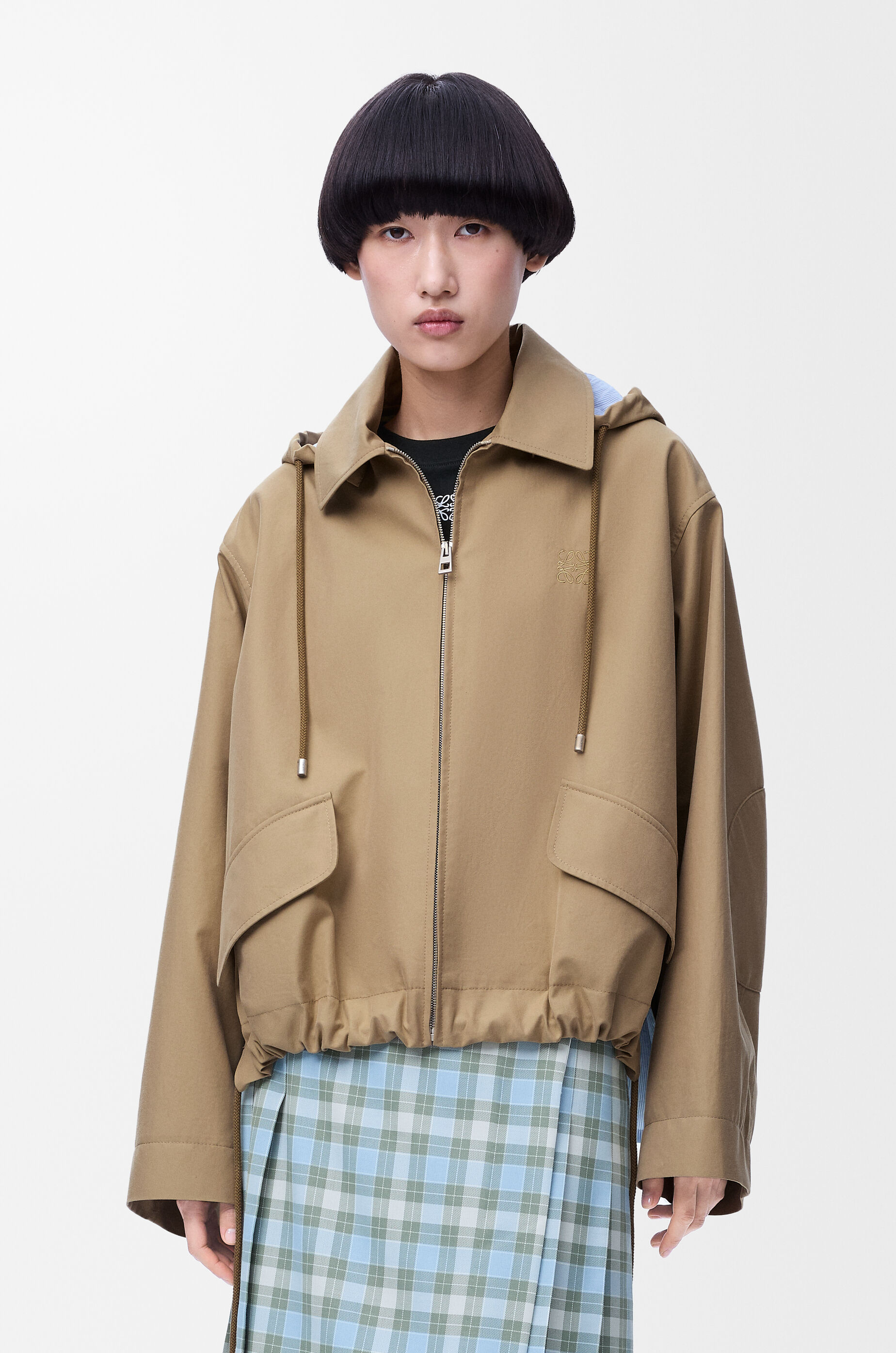 アウターその他 LOEWE Parka Anagram Beige SchaferandweinerShops KR - wide-leg loewe shearling lined