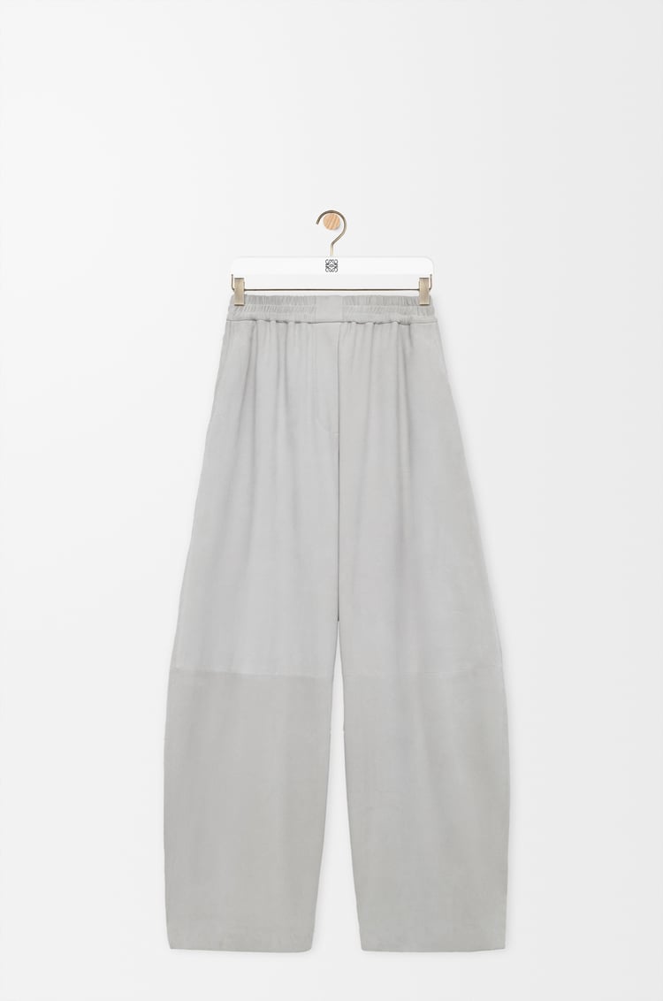 LOEWE バレル トラウザーズ（スエードゴートスキン） ライトグレー
