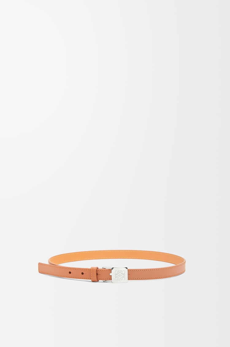 LOEWE アマソナ パッドロック ベルト（スムースカーフ） タン/パラジウム