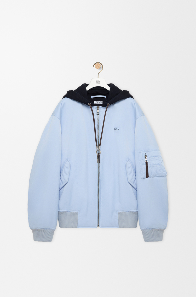 LOEWE Bomber en tissu technique Bleu