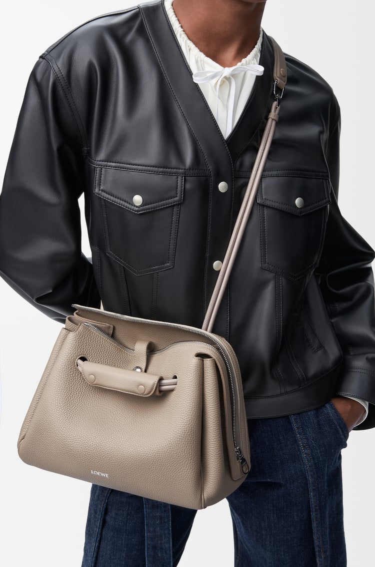 LOEWE Medium Madrid bag in supple grained calfskin Clay