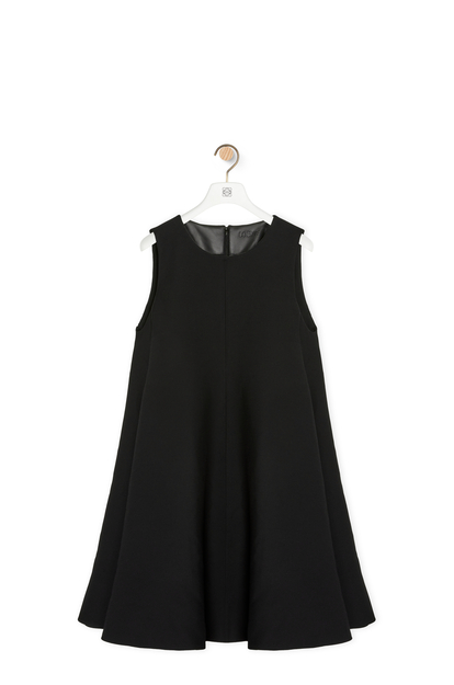 LOEWE Mini dress in silk and wool Black