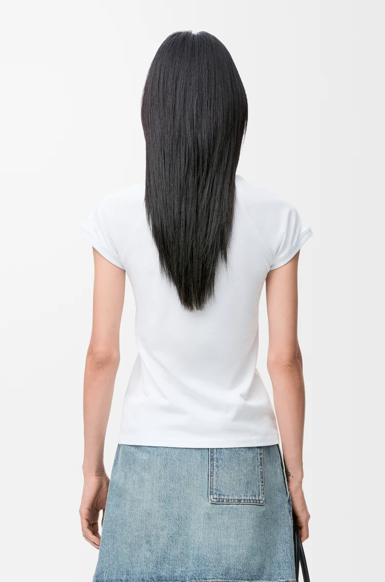 LOEWE Small fit T-shirt in cotton blend Blanco
