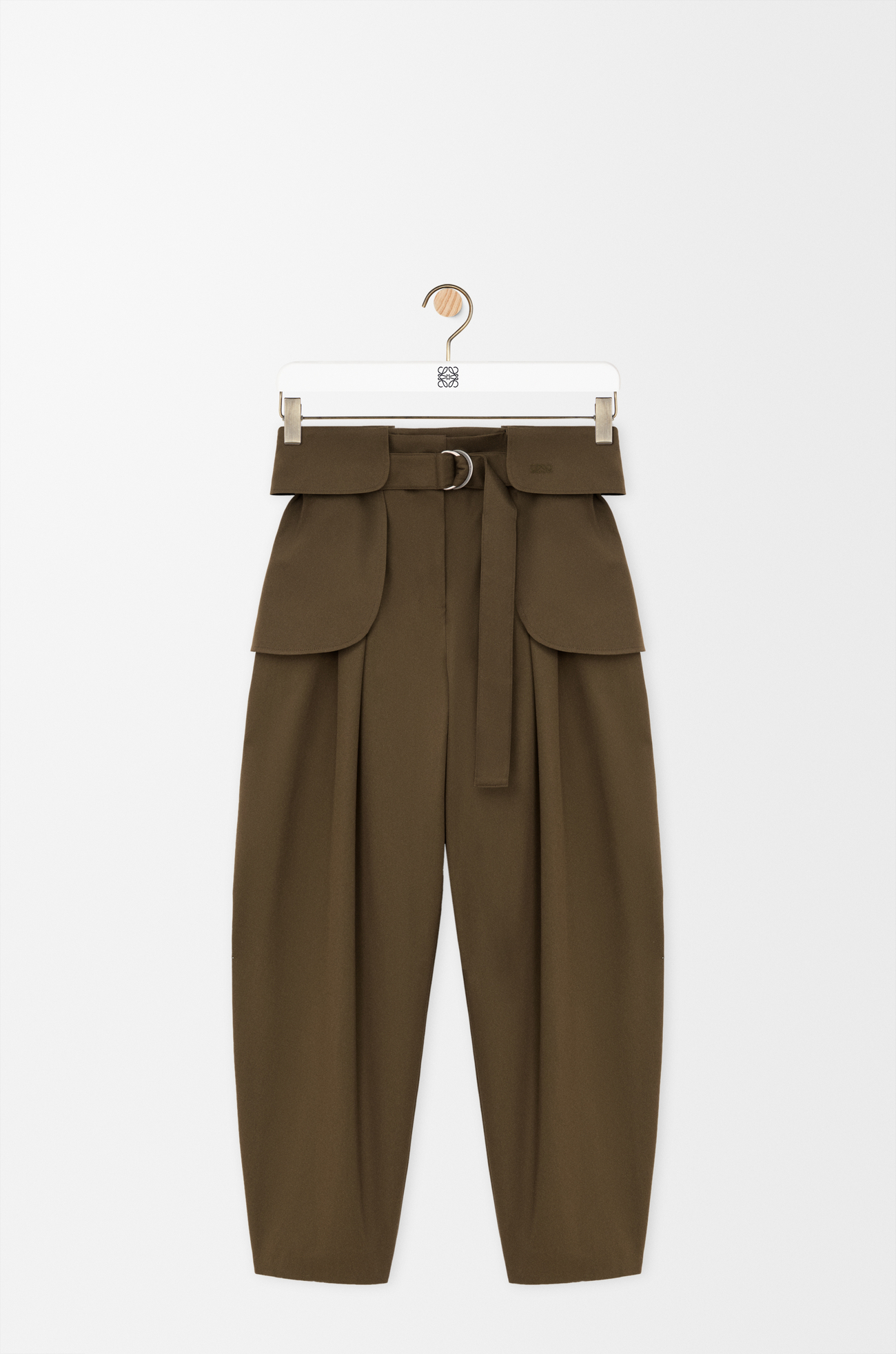 LOEWE カーゴ トラウザーズ（コットン&シルク） カーキグリーン