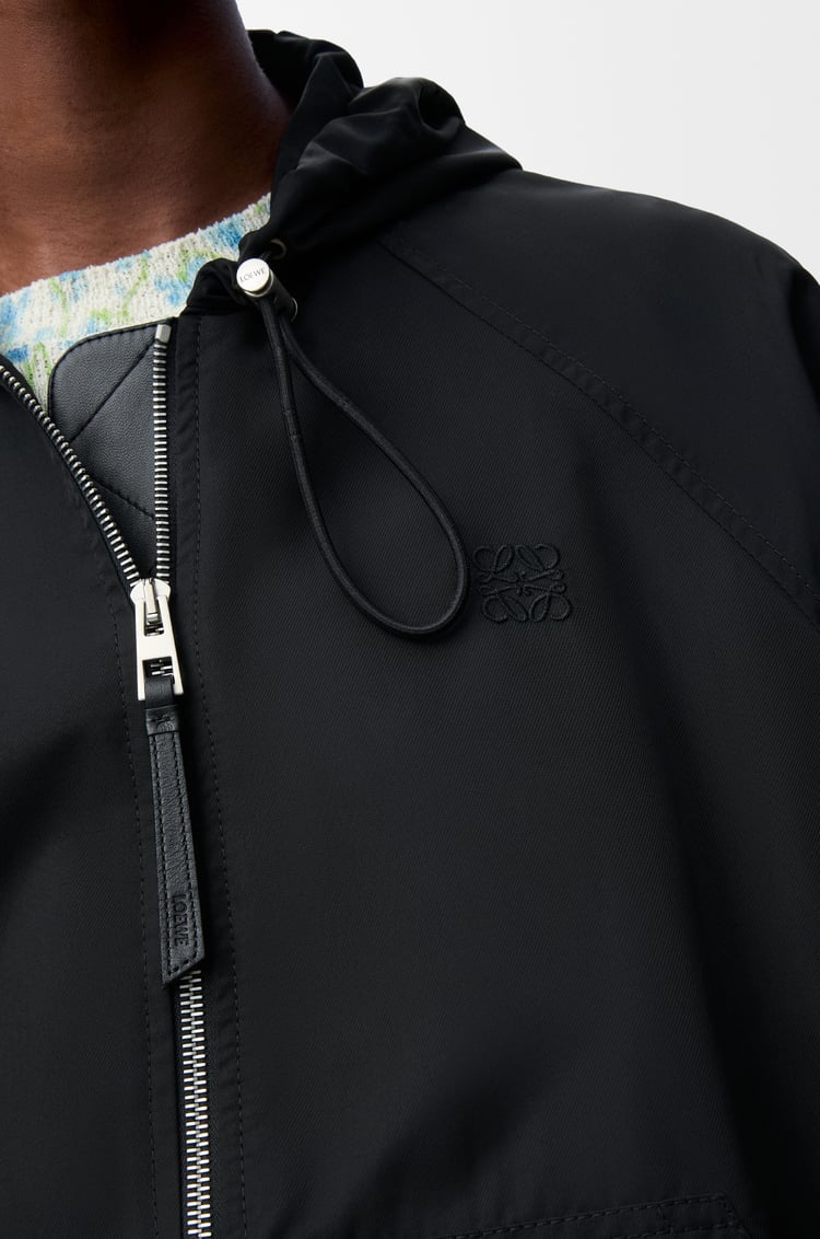 LOEWE Veste ballon en cupro mélangé Noir