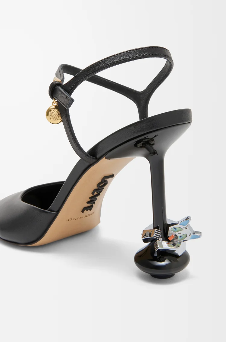 LOEWE Charm de gato para tacón Plateado/Azul