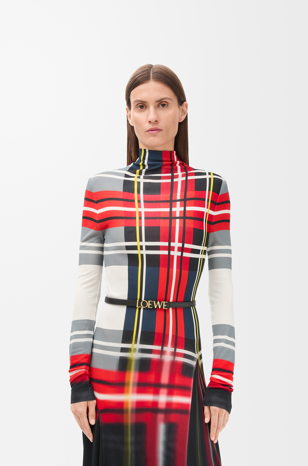 LOEWE Cinturón LOEWE en piel de ternera Negro/Dorado plp_rd