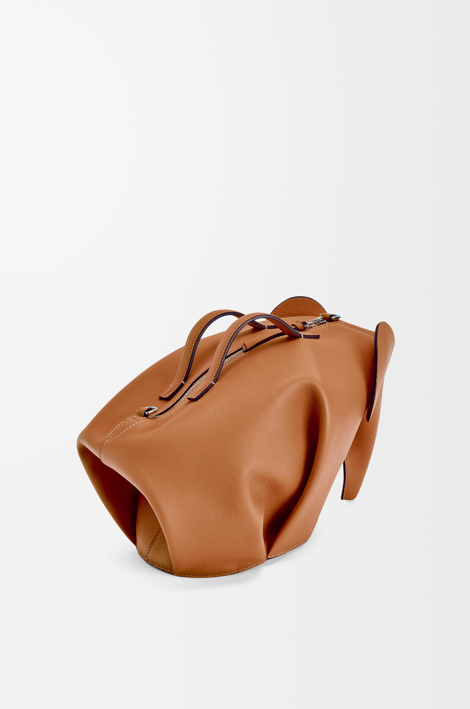 Large Elephant bag in classic calfskin Tan - LOEWE