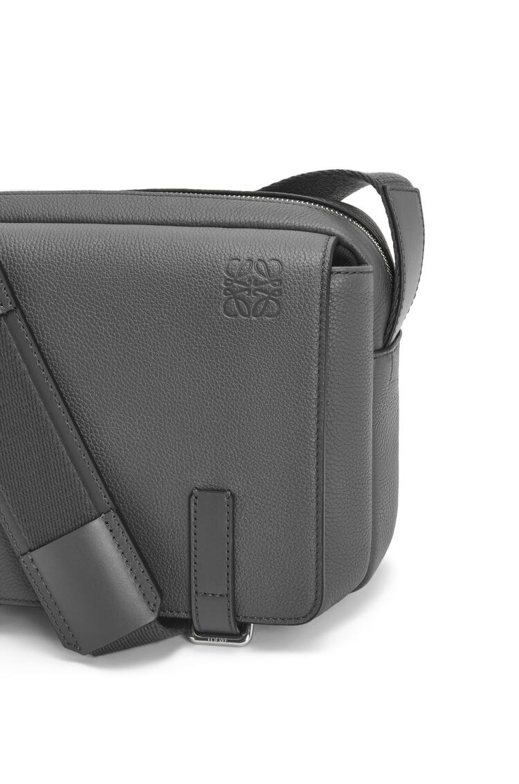 LOEWE XS Military messenger bag in soft grained calfskin Anthracite