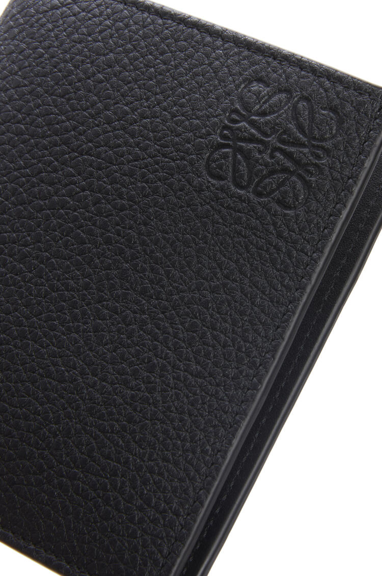 LOEWE Vertical bifold wallet in soft grained calfskin Black pdp_rd
