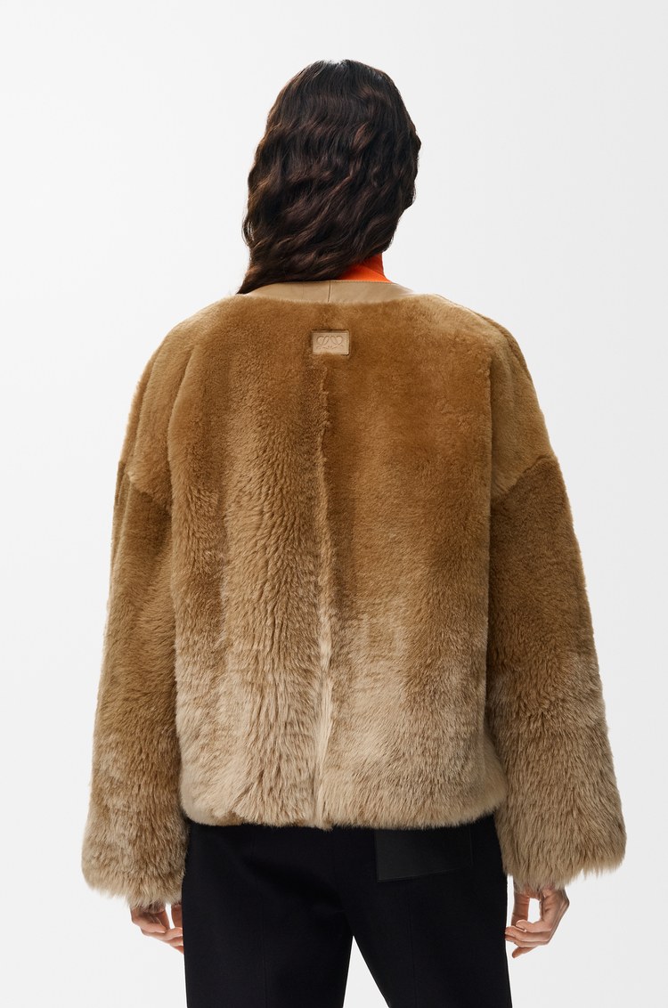 LOEWE Cárdigan en lana de oveja Camel