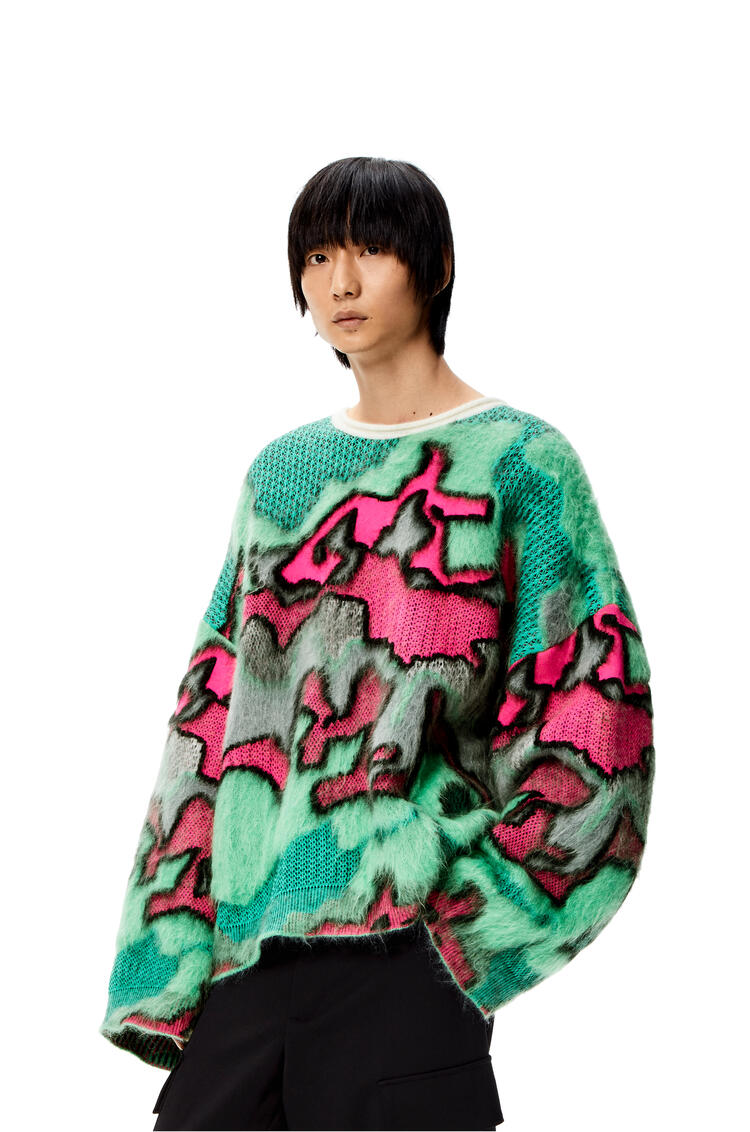 LOEWE Camouflage sweater in mohair Multicolor pdp_rd