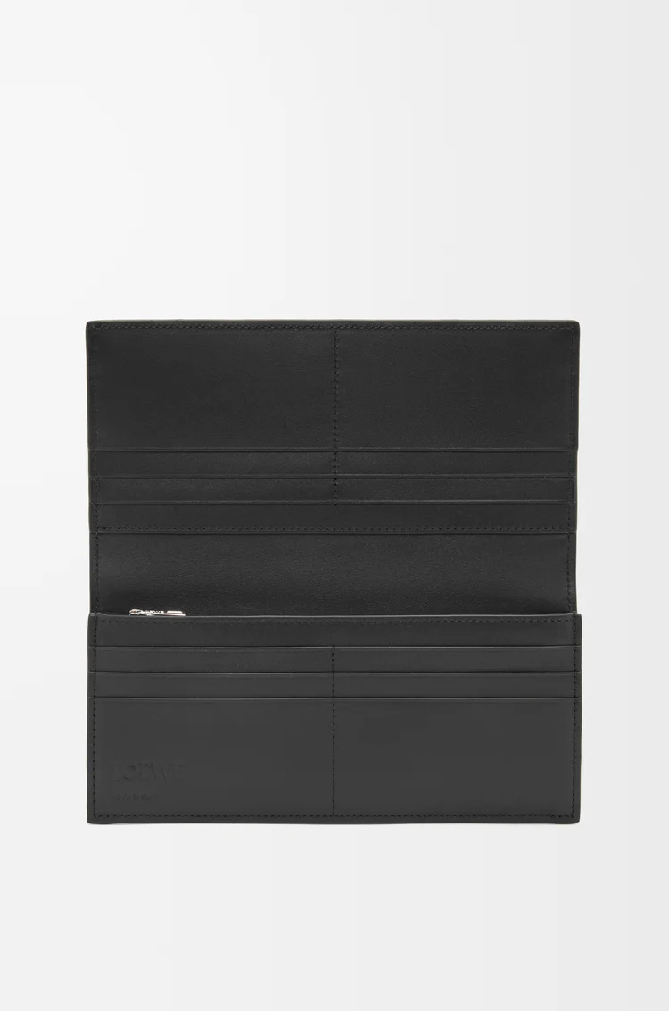 LOEWE Cartera horizontal larga en suave piel de ternera graneada Antracita