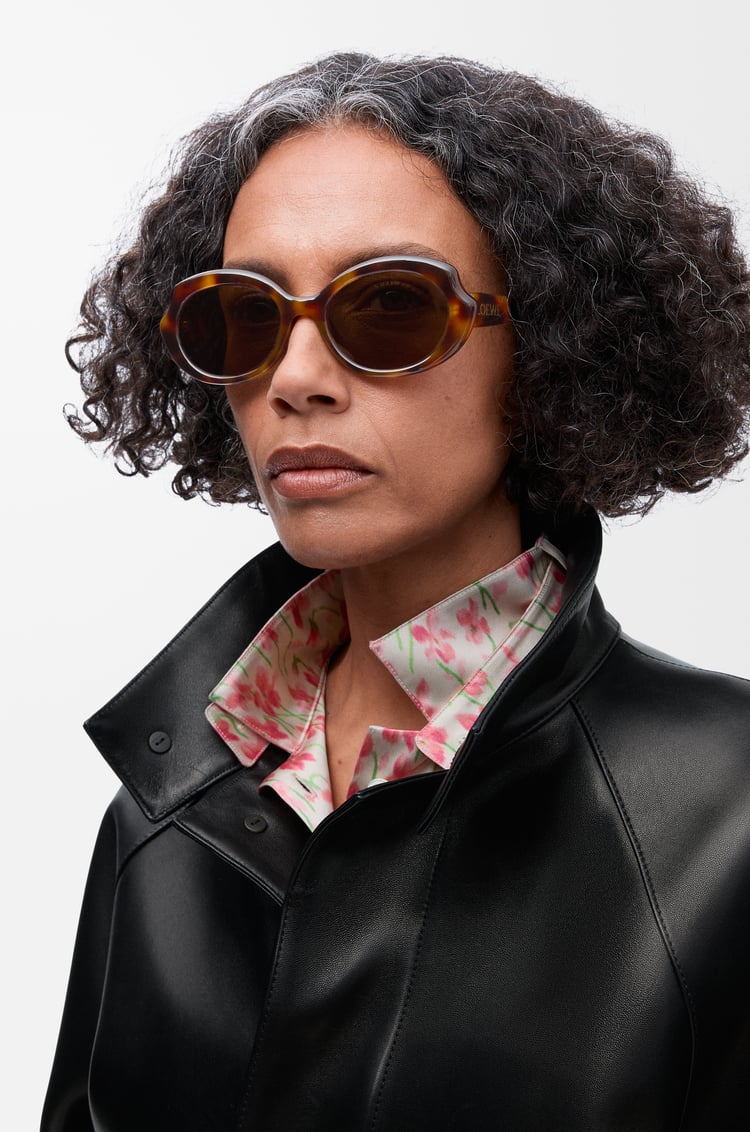 LOEWE Mini Oval Slim sunglasses Havana