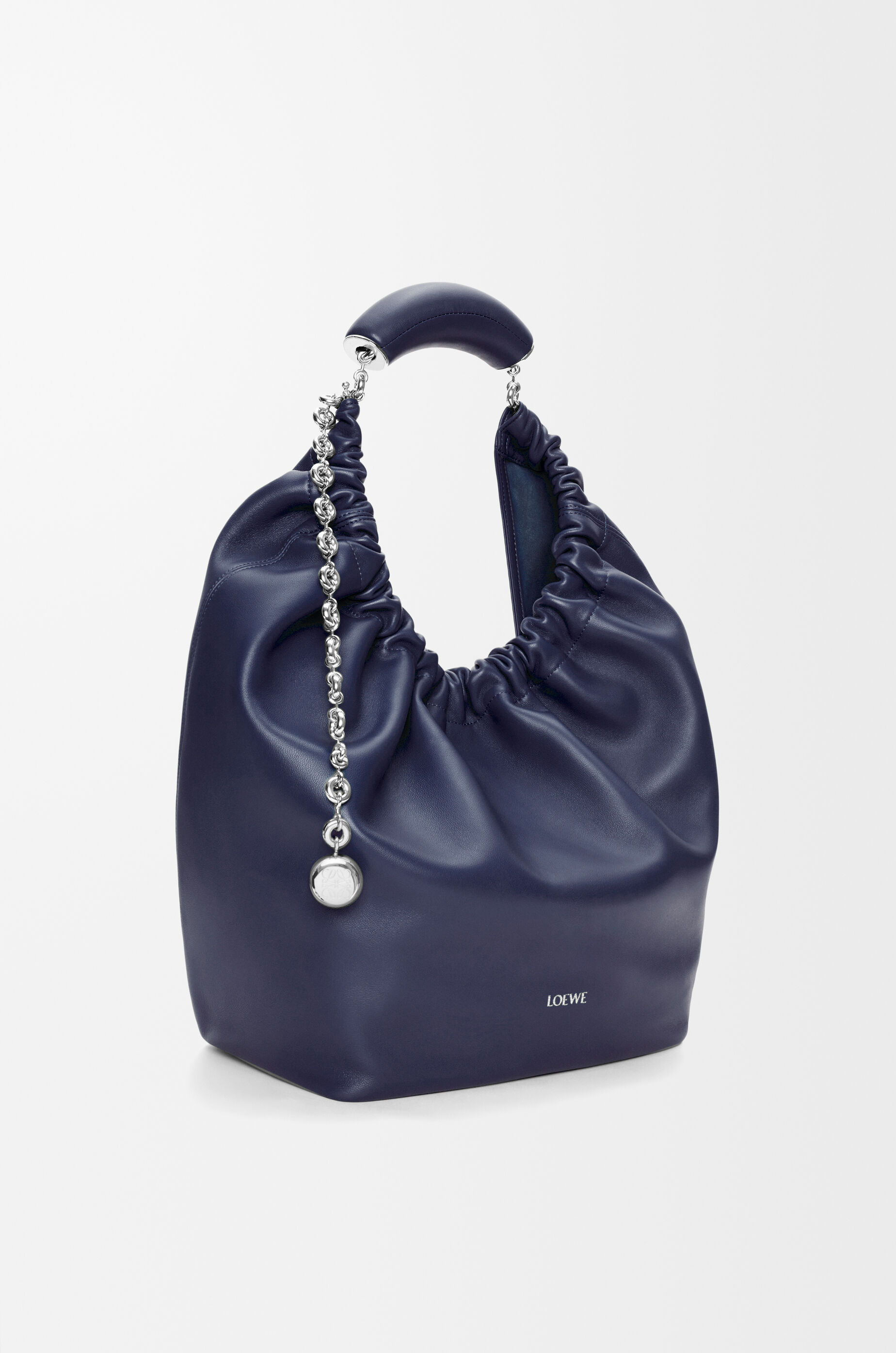 LOEWE Medium Squeeze bag in nappa lambskin Abyss Blue
