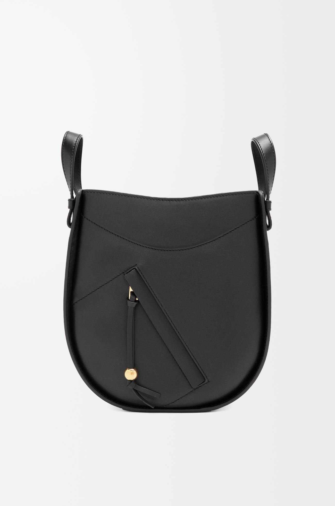 LOEWE Bolso Hammock Slice en piel de ternera Negro plp_rd