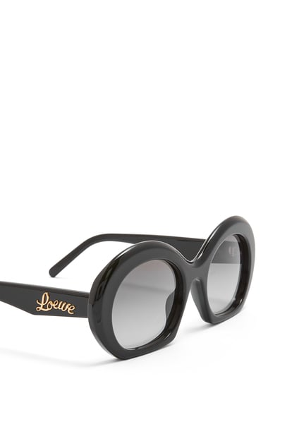 LOEWE Half moon sunglasses in acetate Shiny Black plp_rd
